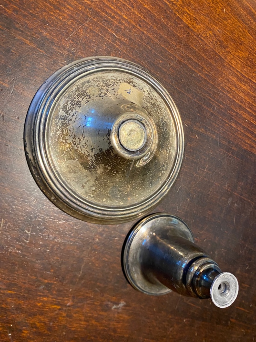 Vintage Silver Candlestick (In two bits) - Picture 2 of 5